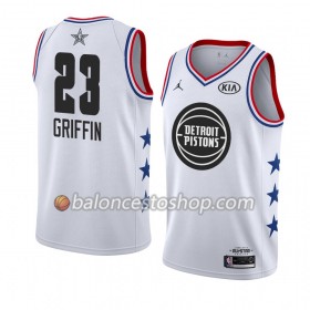 Camiseta Hombre NBA Detroit Pistons Blake Griffin 23 2019 All-Star Jordan Brand Blanco Swingman